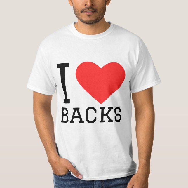 Camiseta I love backs (Anverso)