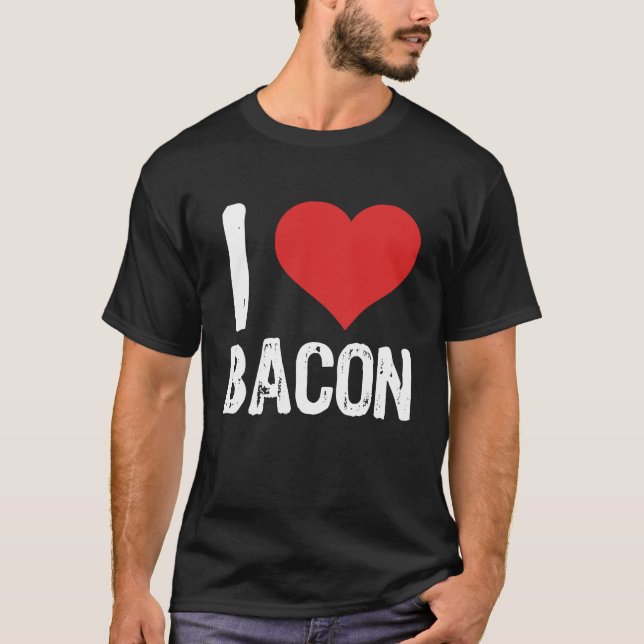 Camiseta I Love Bacon (Anverso)