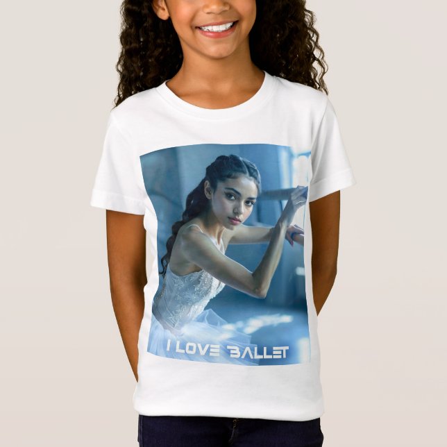 CAMISETA I LOVE BALLET - BALLET & DANCE (Anverso)