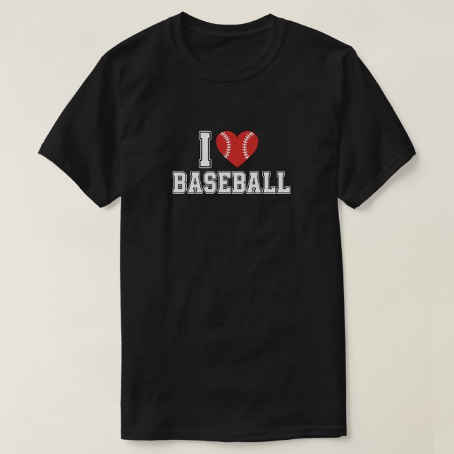 Camiseta I Love Baseball (Diseño del anverso)