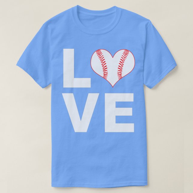 Camiseta I Love Baseball Sports Athlete Player Gift (Diseño del anverso)