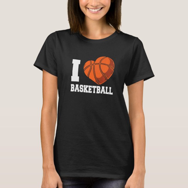 Camiseta I Love Basketball Coach Match Team Player   (Anverso)