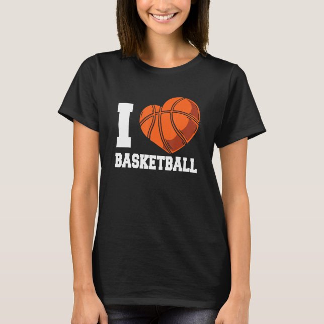 Camiseta I Love Basketball Coach Match Team Player (Anverso)