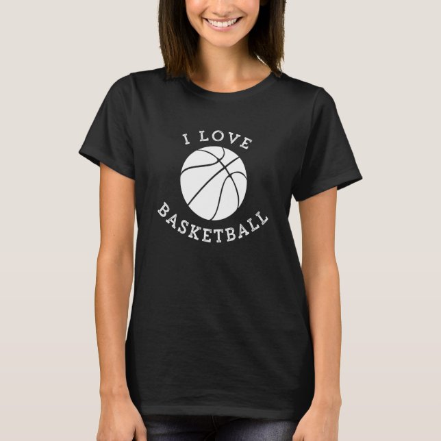 Camiseta I Love Basketball Fan Favorite (Anverso)