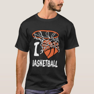 Camiseta I Love Basketball Youth Basketball Hoop