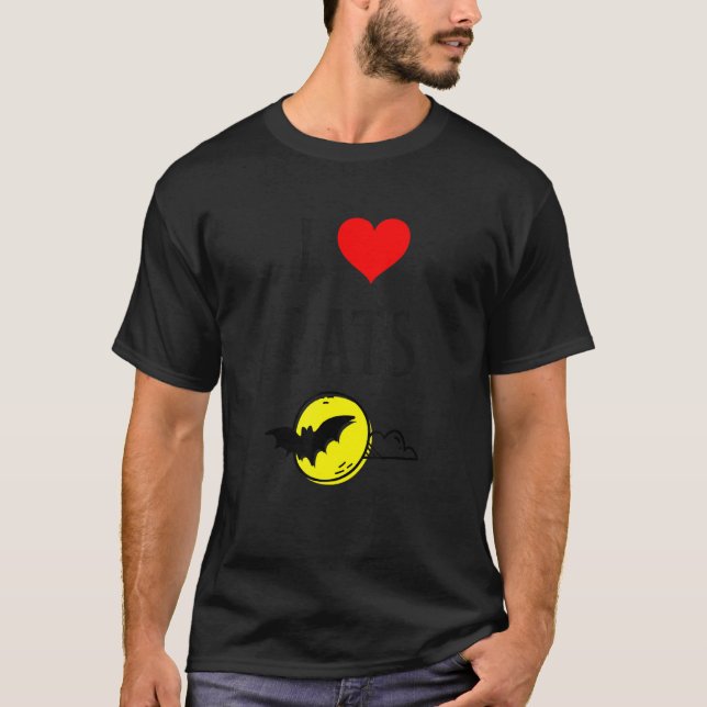 Camiseta I Love Bats I Heart Bats Vampire Bat lover Chiropt (Anverso)