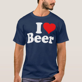 CAMISETA I LOVE BEER I HEART BEER 