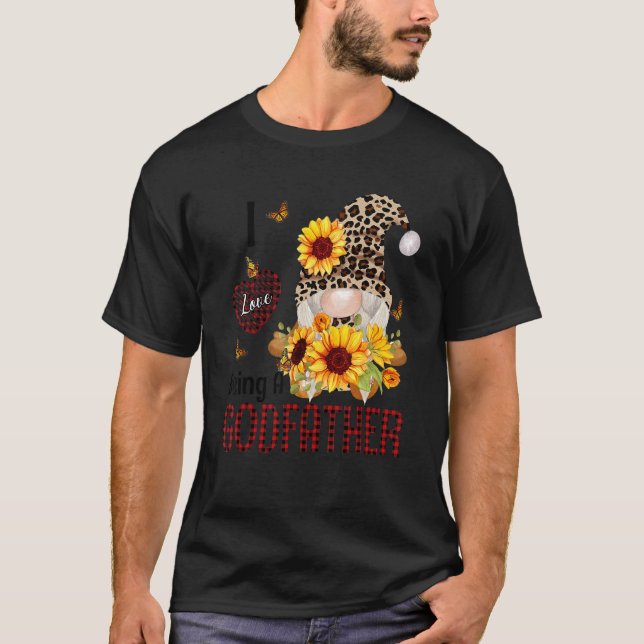 Camiseta I Love Being A Godfather Fall Gnome Autumn Thanksg (Anverso)
