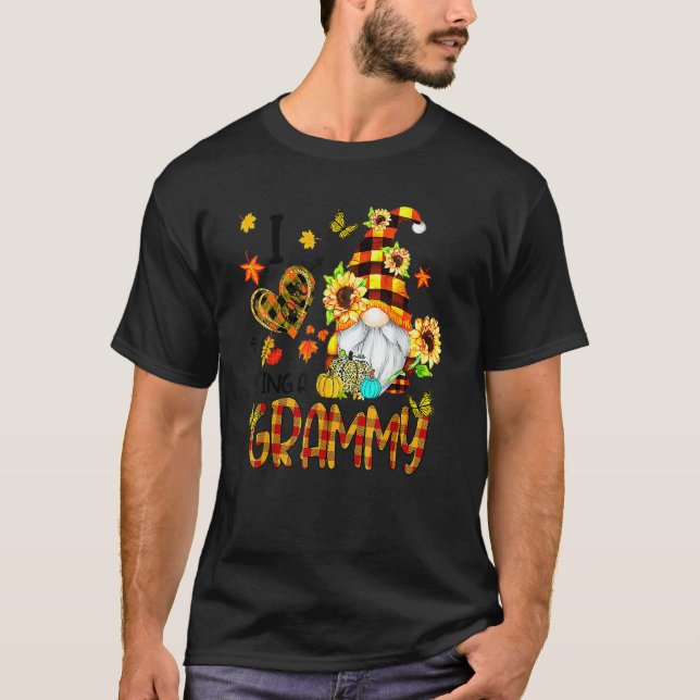 Camiseta I Love Being A Grammy Fall Gnome Autumn Thanksgivi (Anverso)