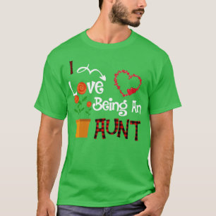Camiseta I Love Being An Aunt Christmas