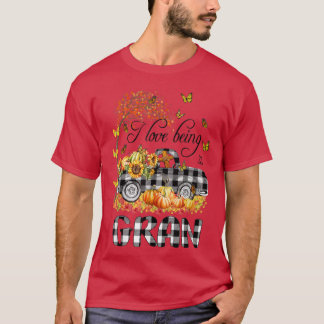 Camiseta I love being GRANLovely Truck Autumn 