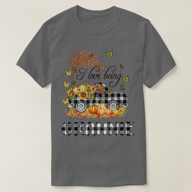 Camiseta I love being GRANNIELovely Truck Autumn  (Diseño del anverso)