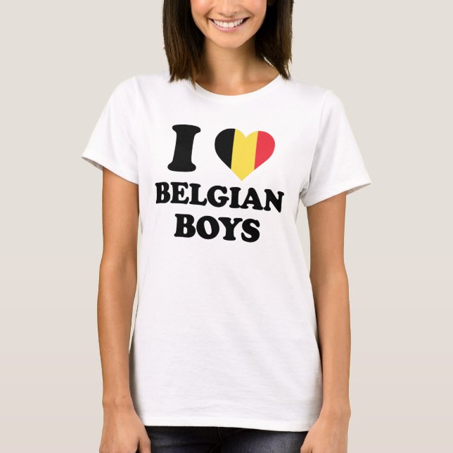 Camiseta I love Belgian Boys (Anverso)