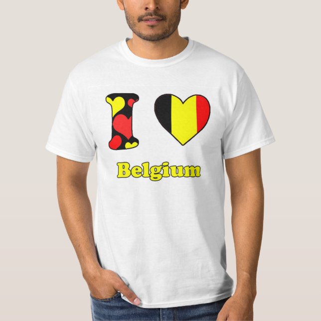 Camiseta I love Belgium (Anverso)