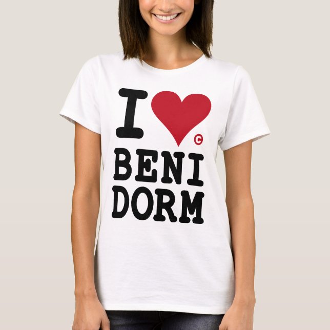 CAMISETA I LOVE BENIDORM (Anverso)