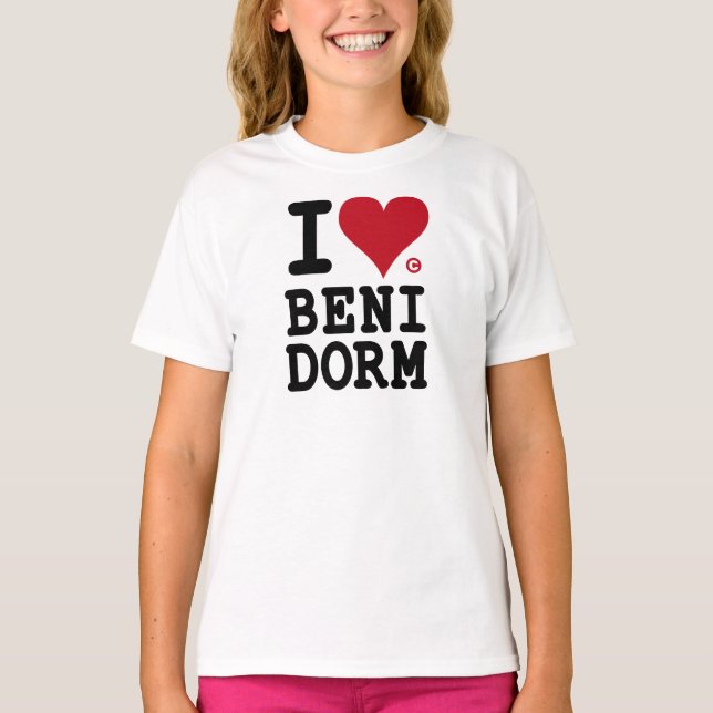 CAMISETA I LOVE BENIDORM (Anverso)