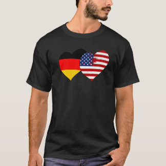 Camiseta I Love Berlin I Love USA Cool Germany USA Flag Hea