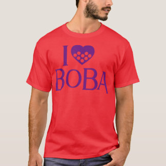 Camiseta I Love Boba Tea Bubble Tea Drinkers Funny Cute Bob