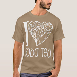 Camiseta I Love Boba Tea for Bubble Tea Lovers 1006