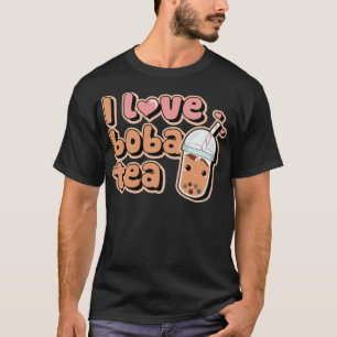 Camiseta I Love Boba Tea Funny Boba Tea Bubble Tea Gift ani