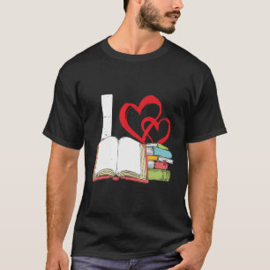 Camiseta I Love Books Biblioteca de Libros Education Read L