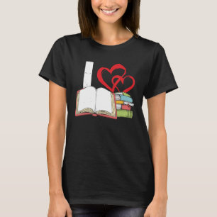 Camiseta I Love Books Biblioteca de Libros Education Read L