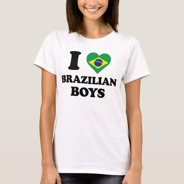 Camiseta I love Brazilian Boys (Anverso)