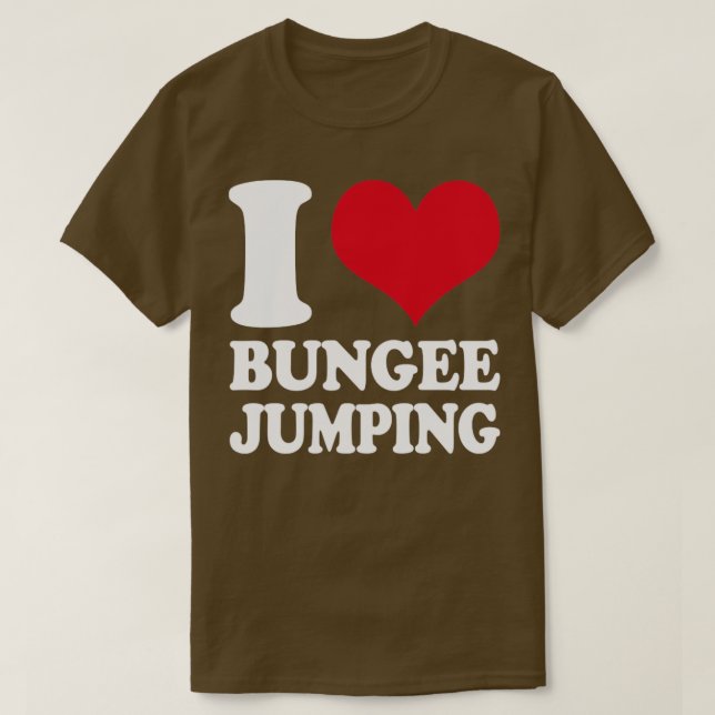 Camiseta I Love Bungee Jumping1 (Diseño del anverso)