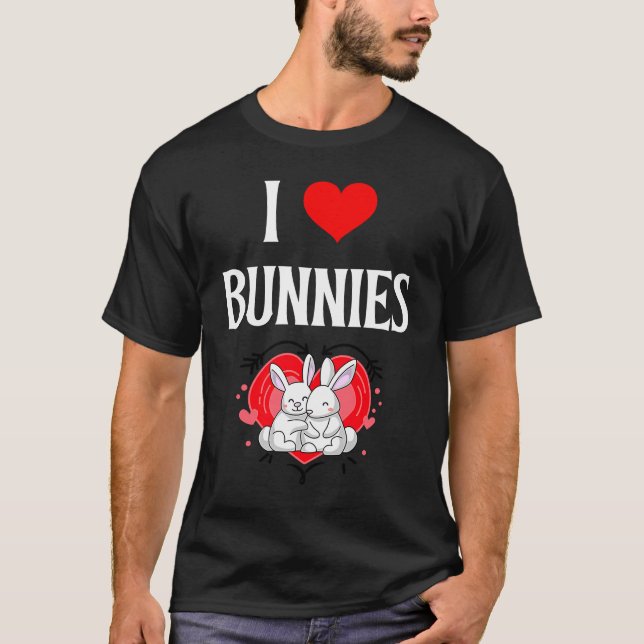 Camiseta I Love Bunnies I Heart Bunnies Rabbits Bunny Rabbi (Anverso)