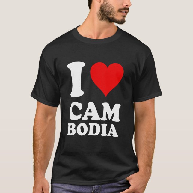 Camiseta I Love Cambodia (Anverso)