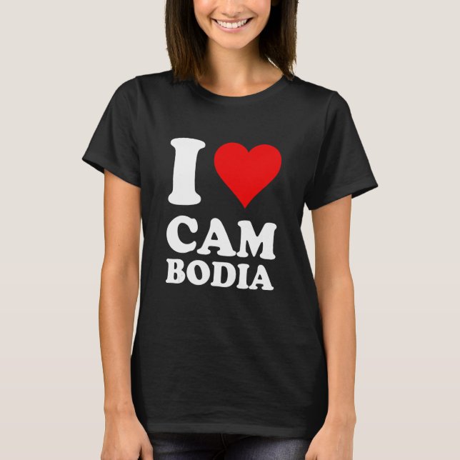 Camiseta I Love Cambodia (Anverso)
