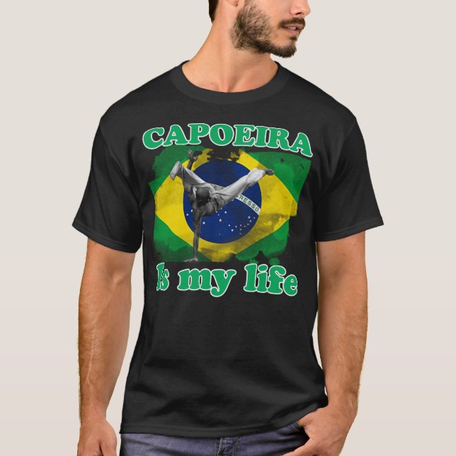 Camiseta I love capoeira. (Anverso)