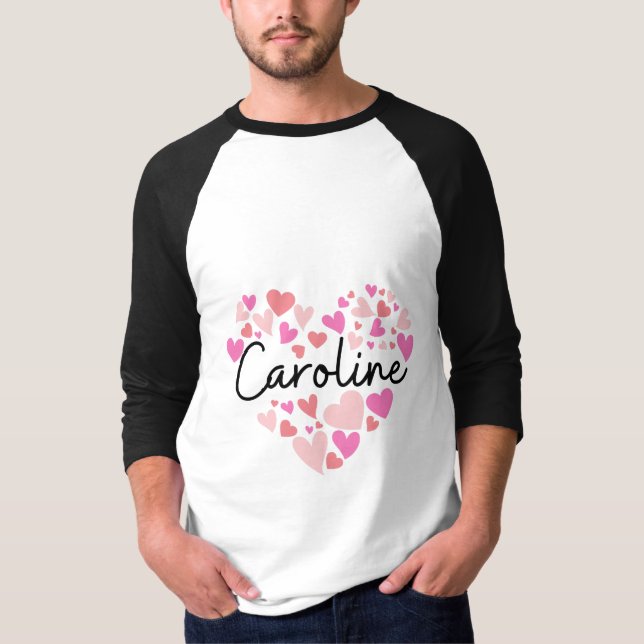 Camiseta I love Caroline (Anverso)