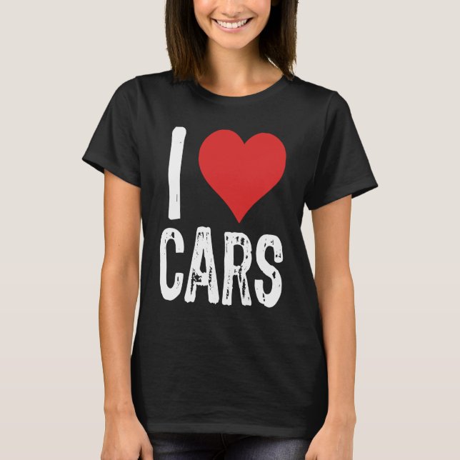 Camiseta I Love Cars (Anverso)