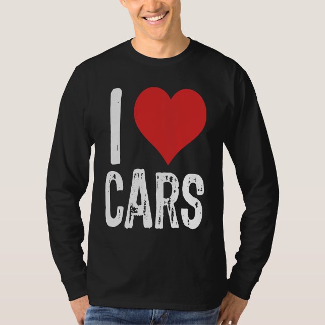 Camiseta I Love Cars (Anverso)