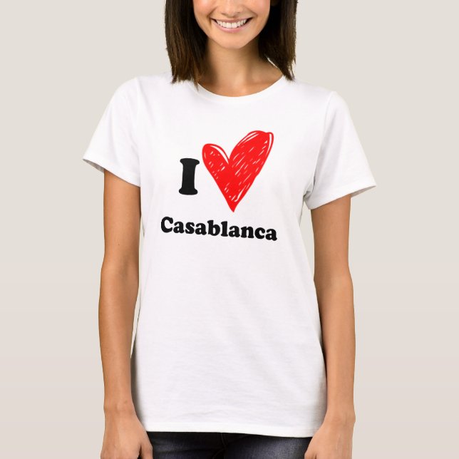 Camiseta I love Casablanca (Anverso)
