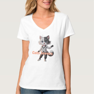 Camiseta I love cat