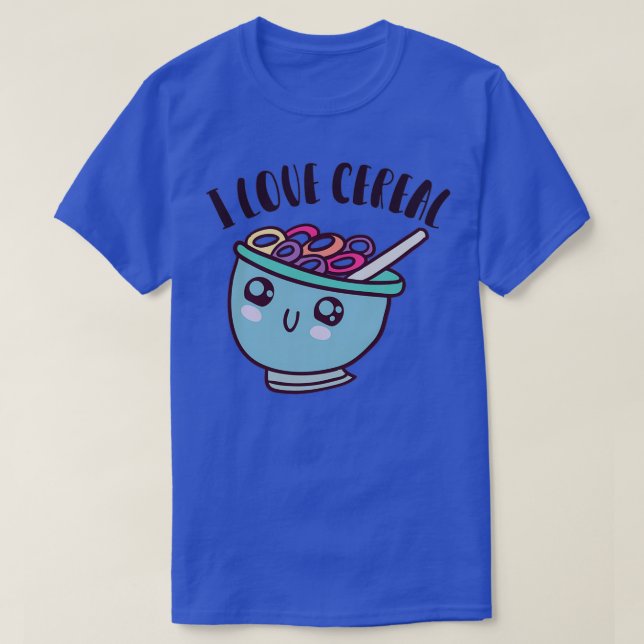 Camiseta I Love Cereal kawaii (Diseño del anverso)