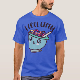 Camiseta I Love Cereal kawaii