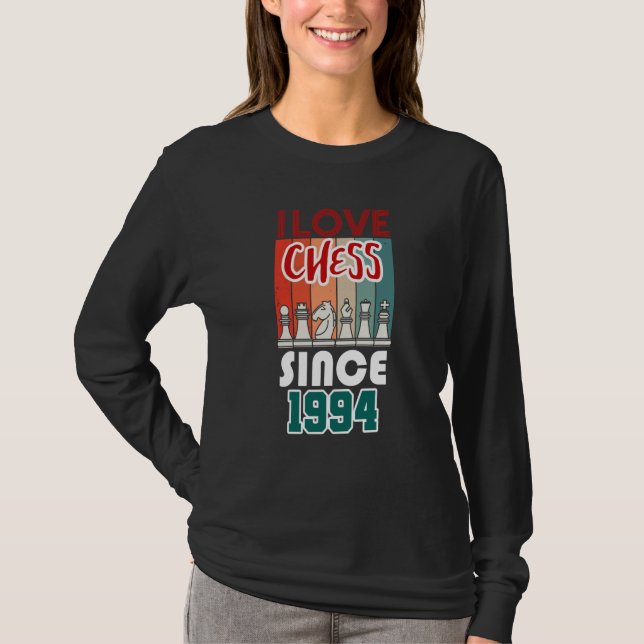 Camiseta I love chess since 1994 (Anverso)