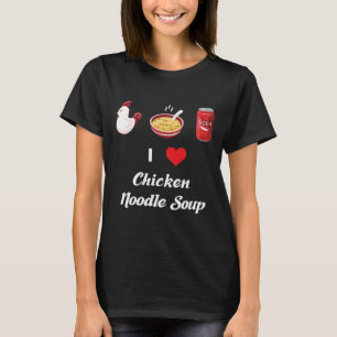 Camiseta I love Chicken noodle 