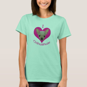 Camiseta I love chihuahuas