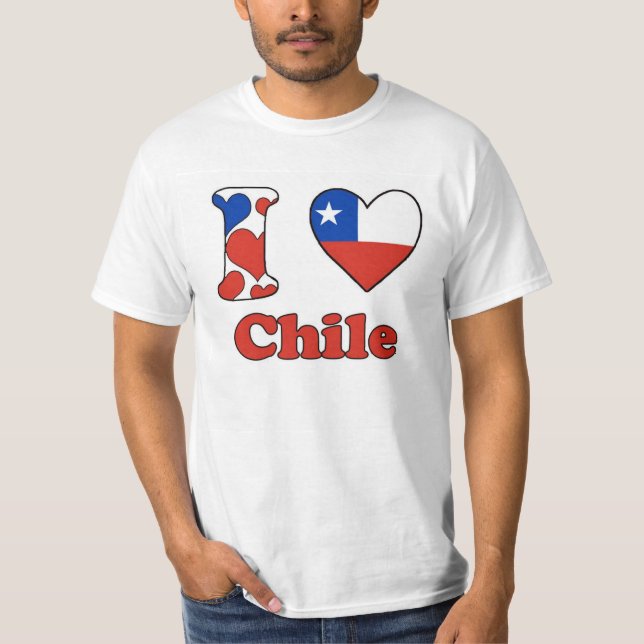 Camiseta I love Chile (Anverso)