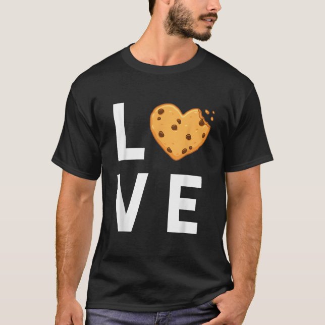 Camiseta I Love Chocolate Chip Cookies (Anverso)
