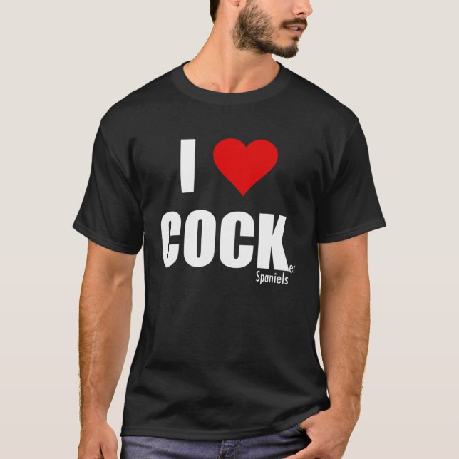 Camiseta I Love Cocker Spaniels (Anverso)