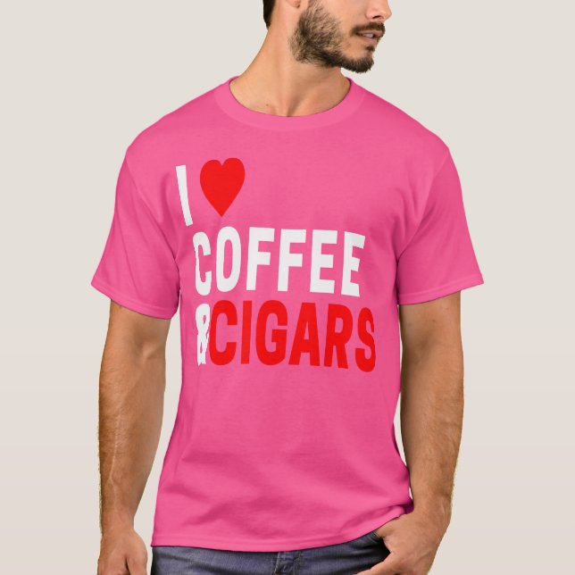 Camiseta I Love Coffee And Cigars (Anverso)