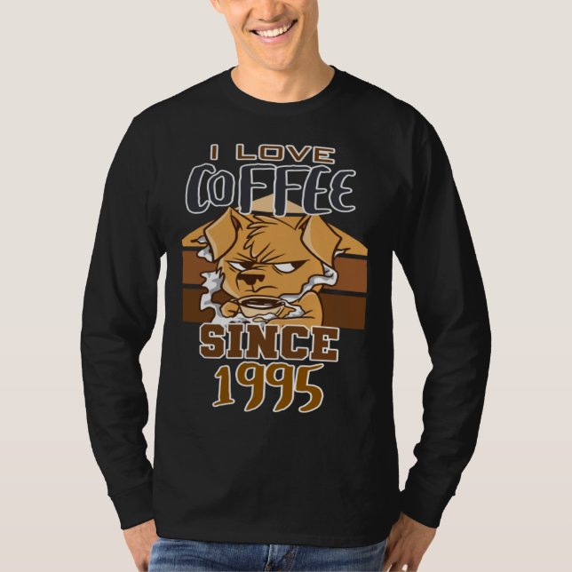 Camiseta I love coffee since 1995 (Anverso)