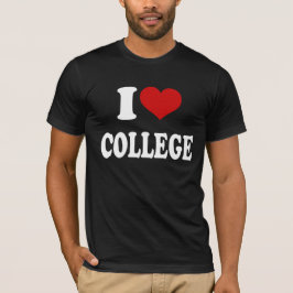 Camiseta I Love College