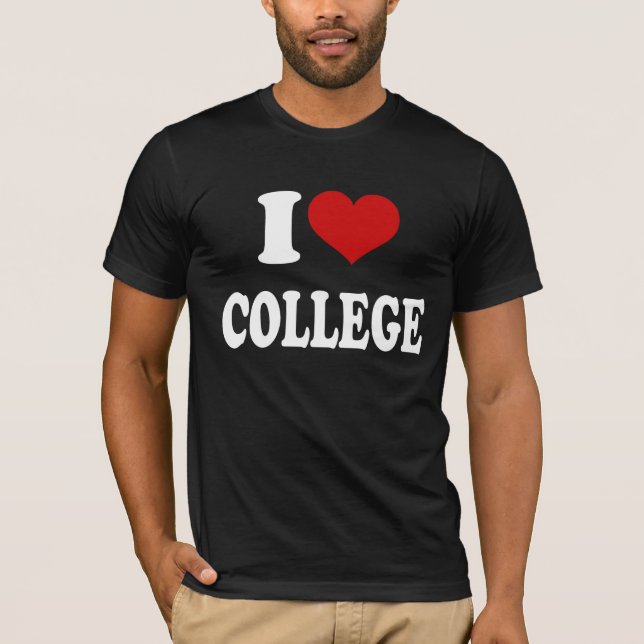 Camiseta I Love College (Anverso)