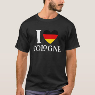 Camiseta I Love Cologne Germany Flag